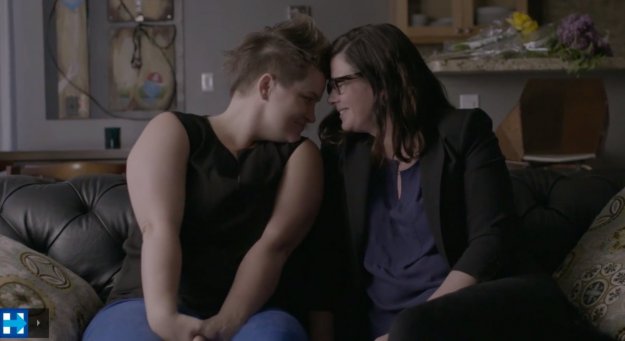 Lesbians in Hillary video